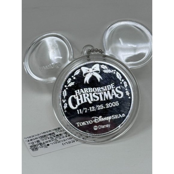 Tokyo Disney Sea 2005 Commemorative Coin Pinocchio Christmas Souvenir Keychain i - Picture 2 of 8